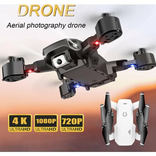 Foldable RC Drone Quadcopter with WIFI 2.4G HD 4K Wide-angle Dual Camera Drone Foldable Quadrocopter Toys