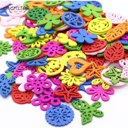 Mixed Wooden Earrings Pendant,Buttons,Sewing Scrapbooking,DIY Sewing,Accessories Button