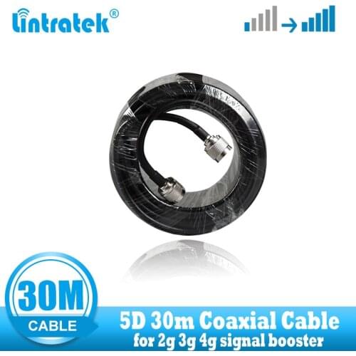 Top Quality Long 30M Coaxial Cable N Male To N Male Gsm 3G 4G Signal Booster Repeater Use 5D 30m Signal Amplifier Cable