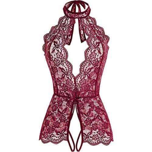 Women Teddy Lingerie Sexy Hot Erotic Dress Porno Plus Size Sexi Underwear Transparent Lace Lenceria Sex Babydoll Costumes