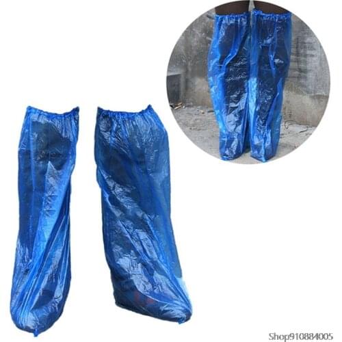 1 Pcs Plastic Disposable Rain Shoe Covers High-Top Boot Disposable Shoe Covers Rain Shoes Clear Waterproof Overshoe