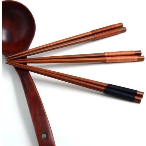 10 Pairs/lot Natural Wooden Japanese Chopsticks Wood Food Sticks Sushi Flatware