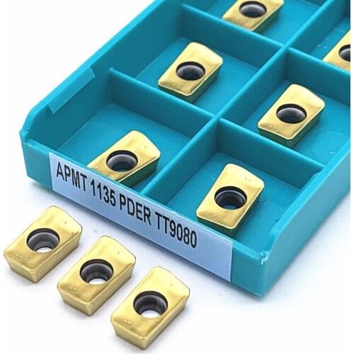 10PCS APMT1135PDER TT9080 Carbide insert External turning tool high quality turning insert lathe tools