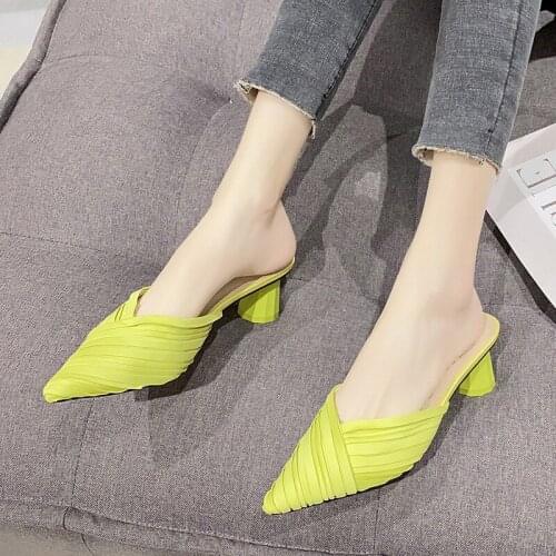 2021 Designer Outdoor Casual Shoes Ladies Muller Shoes Platform Slipper Sandalias de verano para mujer zapatos de mujer NVX429