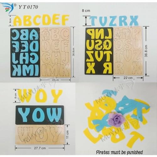 8cm Alphabet suit wooden die mold/cutting tool die YT0170