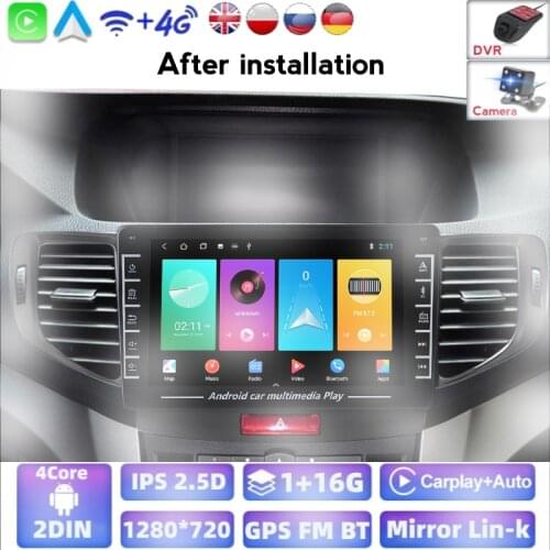 Android For Honda Spirior Accord 8 Acura TSX 2008 2009 2010 11 2012 Car Player GPS Navigation Multimedia Support Floating Window