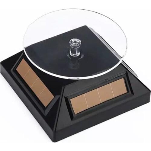 360 Degree Electric Rotating Turntable Display Stand for Video Photography Props Solar Power Display Turntable