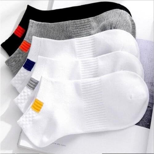 10pieces=5pair/lot Summer Cotton Man Short Socks Fashion Breathable Man Boat Socks Comfortable Casual Socks Male white hot
