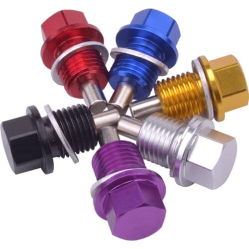 M14*1.5 Magnetic Dress Up Oil Drain Plug, High Quailty Magnetic Engine Oil Sump Nut Free-shipping Car Accessories