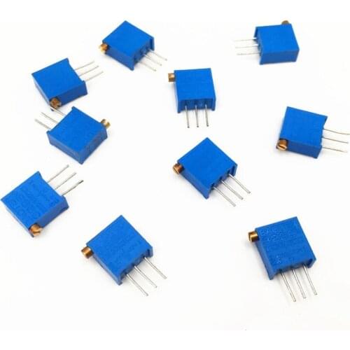 25pcs 3296X 3296 Multiturn Trimpot Trimmer Potentiometer Variable Resistor 100 200 500 1K 2K 5K 10K 20K 50K 100K 200K 500K Ohm
