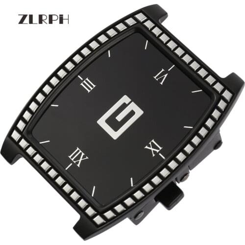 ZLRPH Fashion Luxury Glod Alloy Automatic Belt Buckles for Mens Leather Waist Belts for Men Pants Belt Buckles Mens Belt