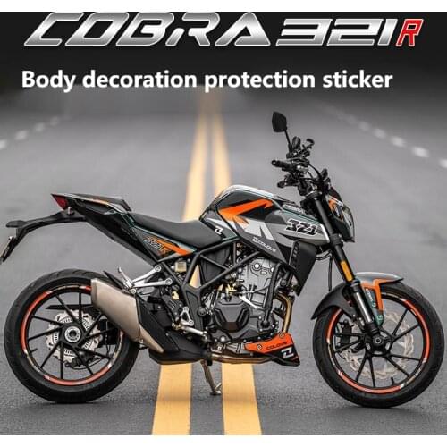 Motorcycle Engraving Decal Protective Film Whole Body Sticker Decoration Modification for Cobra 321r