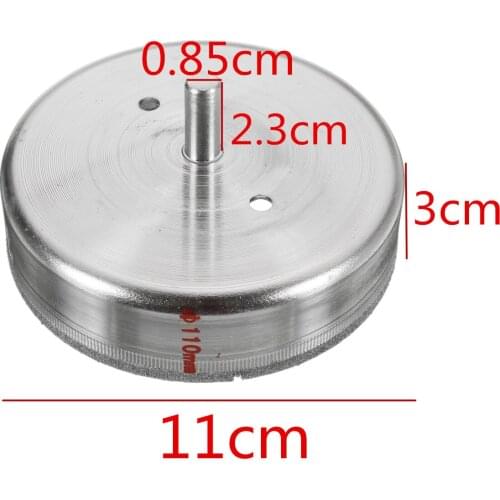 NEW 1PC Hole Saw Core Drills Marble Tile Suitable for Use In Drill Hole on Glass 110mm 4 3/8'' Inch Diamond Coated Drill Bit
