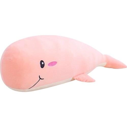Creative new software whale pillow plush toy lazy hug sleeping big rag doll