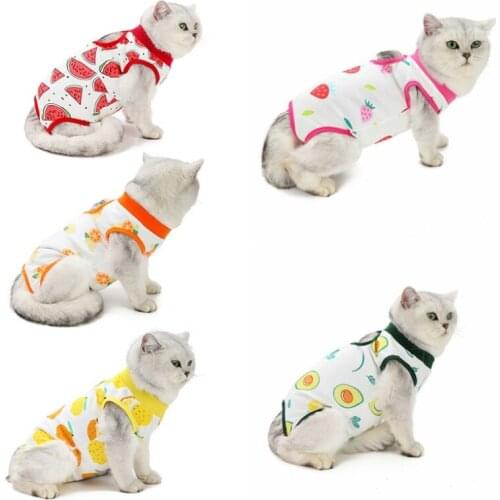 Cat Clothes Cat Retrieve After Surgery Anti-licking Vest Pet Wound Anti-mite Surgical Recovery Weaning Suits