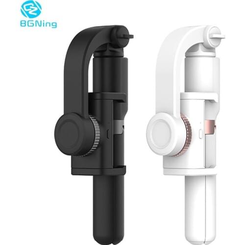 BGNing Single Axle Gimbal Mobile Phone Stabilizer Anti-Shake Tripod Bluetooth Remote Control Selfie Stick For IOS Android Phone