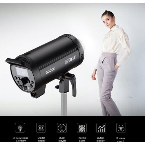 Godox DP800III Professional Studio Flash Light Strobe Light Lamp GN88 for Wedding Portrait Fashion Shooting Product Photography