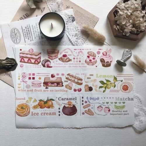 Sweet Cake Washi Tapes Bullet Journal Masking Tape Adhesive Tape DIY Scrapbooking Washi Stickers
