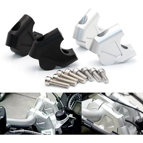 Motorcycle Handlebar Clamp Mount Extension Riser For BMW R1200GS Rallye 2016 2017 2018 2019