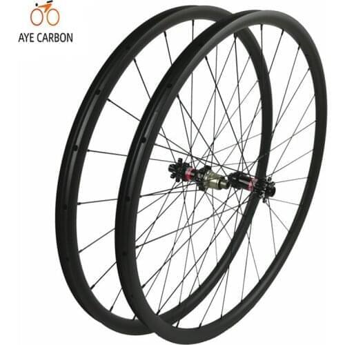 29er MTB carbon wheels 30mm wide 25mm deep hookless rim for XC mountain bike wheelset 29 inch with novatec straight pull hubs