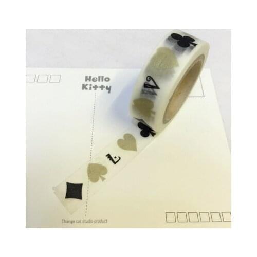 High quality golden washi paper tape 15mm*10m/golden PAKER japan masking washi paper tape