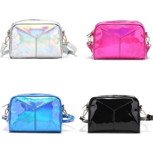 Women Shoulder Bags Leather Holographic Evening Handbags Hobo Messenger Crossbody Bag