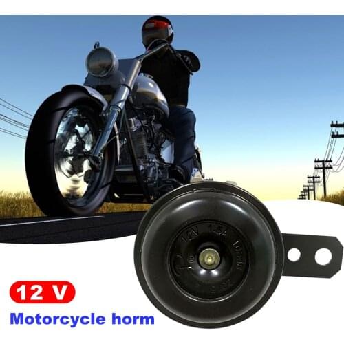 12V Motorcycle Black Electric Horn Universal Electric Car Horn Waterproof Motorcycle Horn 105db Electric Horn Kit