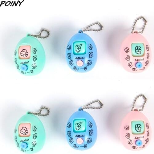 3/6Pcs Mini Mora Device Fair Finger-guessing Game Rock Paper Scissors Play Toy Round Egg Delicate And Funny Key Chain Pendant