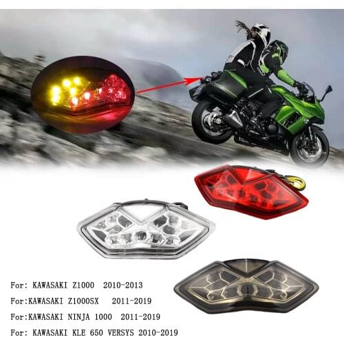 For KAWASAKI Z1000 Z1000SX NINJA 1000 Motorcycle Accessories Integrated LED Tail Light Turn signal Blinker Smoke High Quality