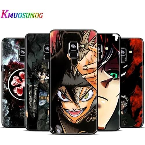 Anime Black Clover For Samsung Galaxy A9 A9S A8 A8S A7 A750 A6 A6S A5 A3 Plus Star 2016 2017 2018 Black Phone Case