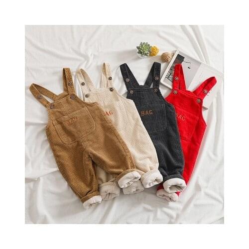 Childrens Overalls 2020 Winter Childrens Clothing 1 2 3 4 Years Old Childrens Overalls Baby Boys and Girls Corduroy Overalls