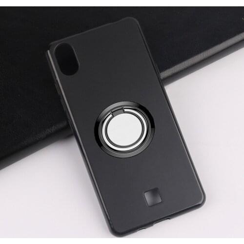 For LG K20 Back Ring Holder Bracket Phone Case Cover Phone TPU Soft Silicone Cases for LG K20 5.45" 2019