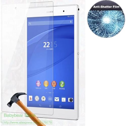 For Sony Xperia Z3 compact tablet Ultra-thin Premium tempered glass film Z3c 8.0" Anti-shatter LCD Screen Protector Films
