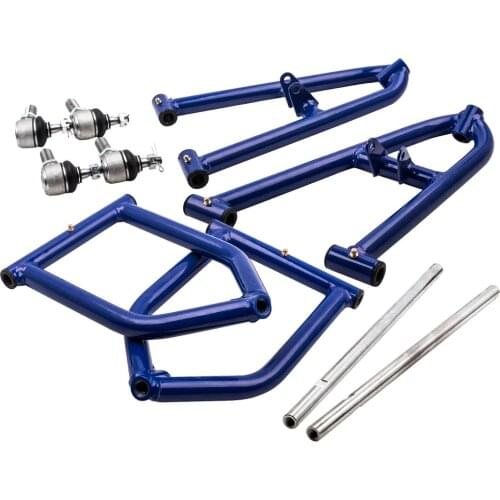For Yamaha Banshee 350 ATV A Arm Kit Adjustable Control Arm Left Right Front Upper Lower Blue