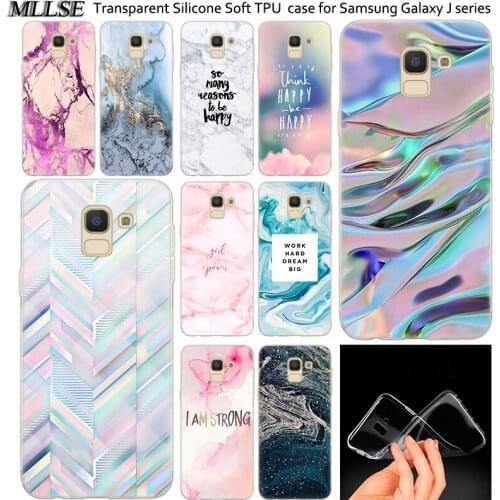 Hot Colorful marble texture Soft Silicone Case For Samsung Galaxy J2Pro J4 J6 J8 2018 J3 J5 J7 2016 2017EU Prime CORE Plus Cover