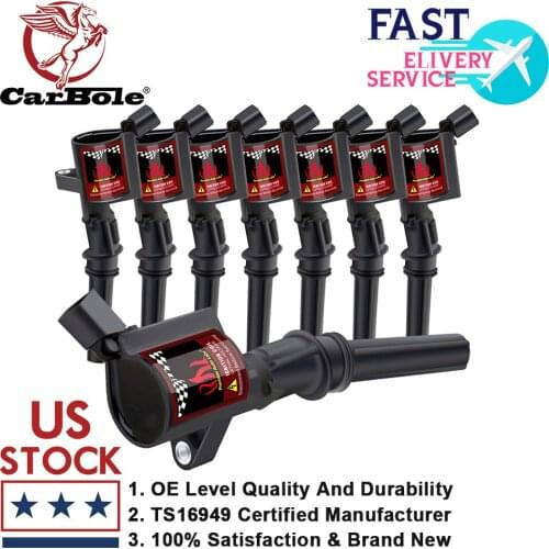 CarBole 8 Pack Silicone Ignition Coils Coil DG508 C1454 4.6L/5.4L V8 for Ford F150 1997 - 2010 & F-250 SUPER DUTY 1999 - 2004