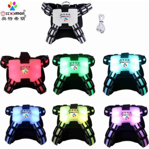 Cat Dog Adjustable Harness Vest Walking Lead Leash For Puppy Dogs Collar Polyester Mesh Harness For Small Medium Dog