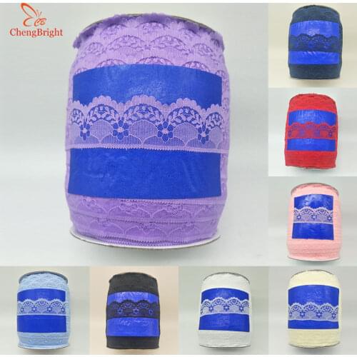 ChengBright 300 Yards Lace Ribbon White Lace Trim DIY Embroidered Net lace trimmings for sewing Decoration african lace fabric