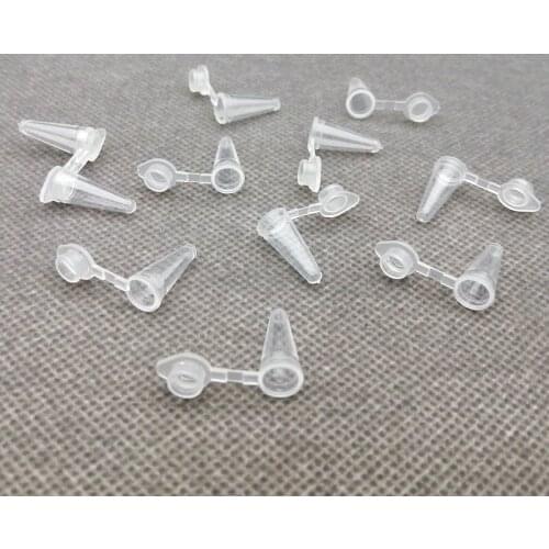 5000pcs/lot 0.1ml Laboratory Transparent Plastic Centrifuge Tube V-bottom PCR tube with gland lid