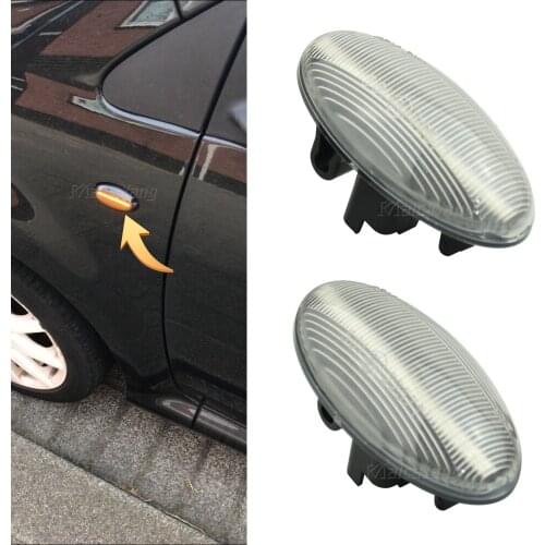For Peugeot 206 107 207 307 Citroen C1 Xsara Picasso 1999-2010 6325G3 6325G4 Flowing Dynamic LED Side Marker Light Repeater Lamp