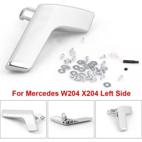 Left Side Chrome Matte Car Inner Interior Door Handle Repair Kit For Mercedes W204 X204 Inner Trim Cover