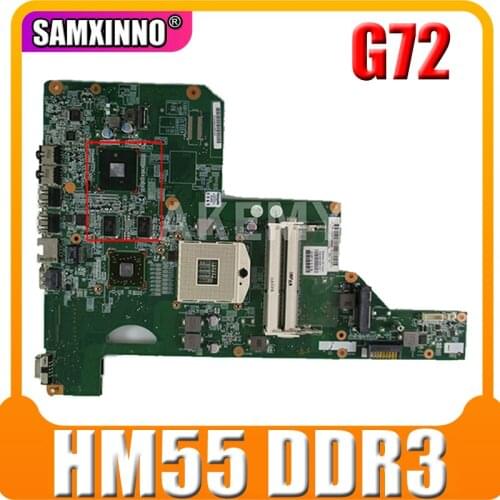 Laptop Motherboard For HP Pavilion G72 615848-001 615848-501 01013Y000-600-G HM55 216-0774009 DDR3 Mainboard