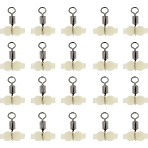 Copper Carp Fishing Swivels 2# 4# Rolling Barrel Lead Clips With Glow Fishing Beads Replacement Tackles for Fisherman
