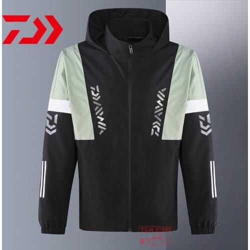 2021Daiwa Mens Spring Autumn Waterproof Windproof Fishing Clothing Daiwa Outdoor Breathable Hiking Camping Sport Fishing Jacket