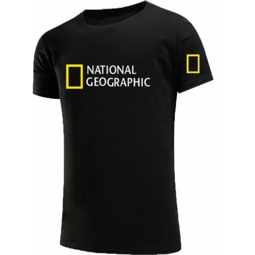 2021 New Summer National Geographic Channel T Shirts Short Sleeve Cotton O-neck Unisex Tshirt
