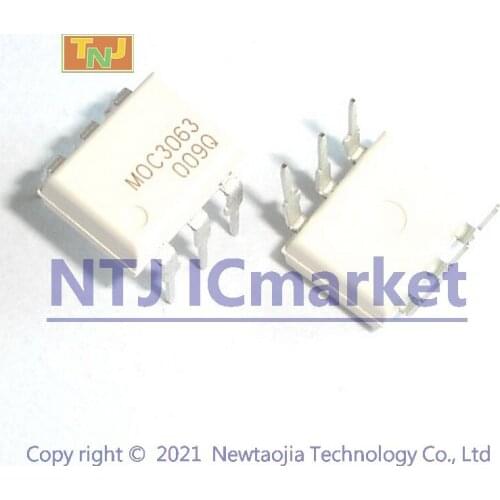 10 PCS MOC3063 DIP-6 MOC3063M Optoisolators Triac Driver Output IC CHIP