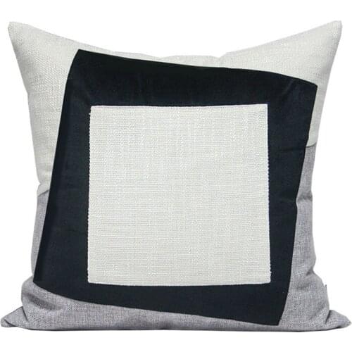 Simple Geometric Cushion Cover Black Grey White Home Decorative Pillow Case Throw Pillows For Sofa Cushions 30x50cm 45x45cm