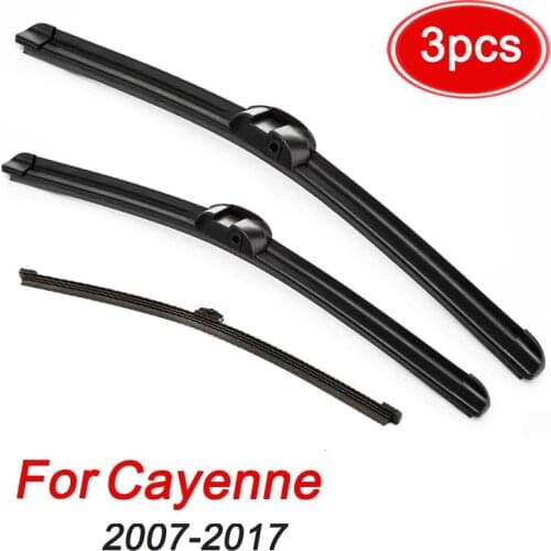 MIDOON Wiper LHD RHD Front Wiper Blades for Cayenne 2010- 2017 Windshield Windscreen Front Window 26"+26"+14"