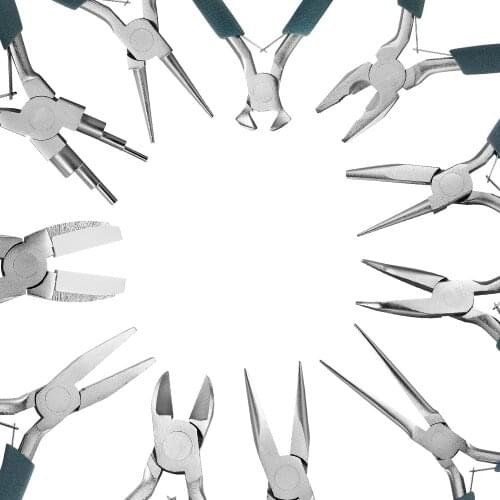 12 Styles High-Quality Stainless Steel End Cutting Wire Pliers For Hand-Made Knitting Tools DIY Boutique Jewelry Equipment Set