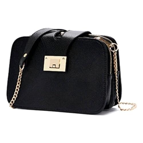 Handbags Clutch Bag with Metal Buckl The New Style Fashion Womens Single Shoulder Bag Ladies Messenger Bags Elegant Chain Strap